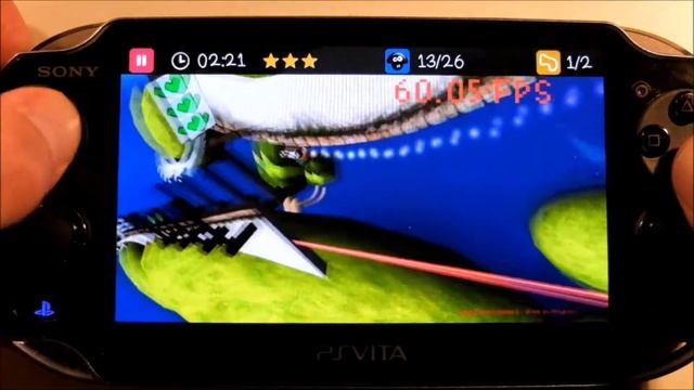 Jaggy Race! for PS Vita - Frame Rate Test 2 - VSync ON смотреть онлайн