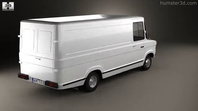 Ford A-Series Panel Van 1973 by 3D model store Humster3D.com смотреть онлайн