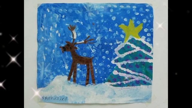 Рисуем Зимние темы✨ с моими мими мишными ? детками ! ? смотреть онлайн