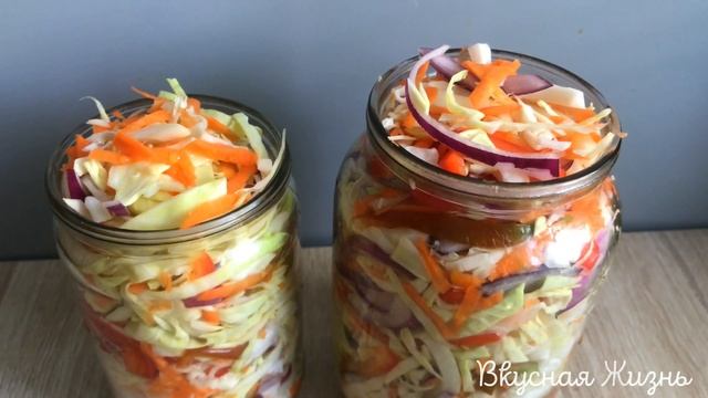Вы перестанете КВАСИТЬ капусту! Самый вкусный салат на зиму! Быстрая Маринованная Капуста!