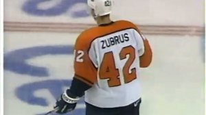 Dainius Zubrus's first NHL goal vs Panthers for Flyers (5 oct 1996)