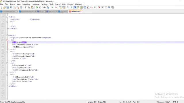 w3school full tutorial :- Table in html / make your table in html / #create_html_table #w3school