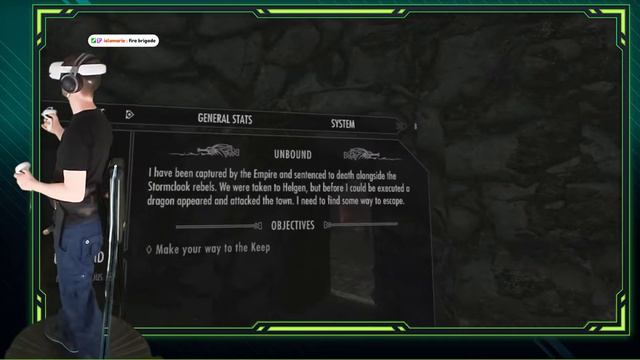 Hey you. Youre finally awake - Starting up a new Skyrim VR Play