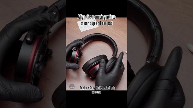 How to Replace Sony MDR-1A Headphones Ear Pads / Cushions | Geekria