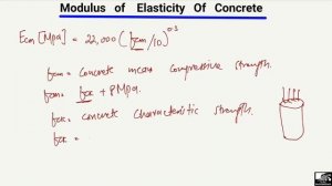 Modulus of Elasticity of Concrete || Example Solved