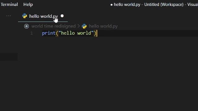 How to print "Hello World" in Python?