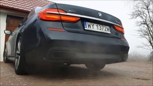 BMW 750i G11 - Start up sound, Exhaust sound, Revs,