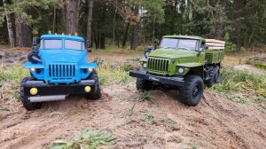 Встреча грузовиков 1/10 в Ступино. #Урал #Камаз (#rc #model #ural and #kamaz)