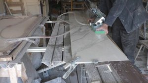 Как работает кромкорез Simple-Bevel от Сигмы при помощи УШМ от Метабо.