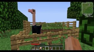 Гопник и страус в майнкрафте