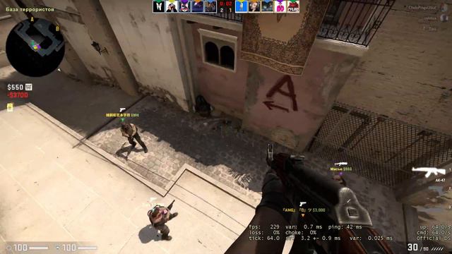 Летаю на noclip в мм CS:GO