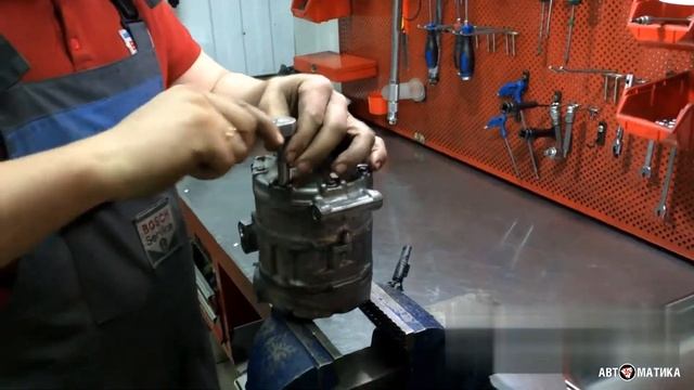 Проверка БУ компрессора кондиционера BMW перед установкой смотреть онлайн