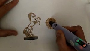 Статуэтка лошади. 3 D Ручка. 3D Pen.