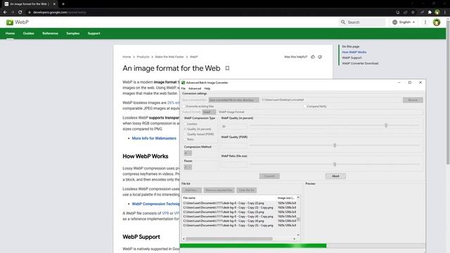 1000 IMAGES to WebP Conversion in Seconds