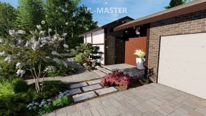 Проект небольшого жилого дома с гаражом.