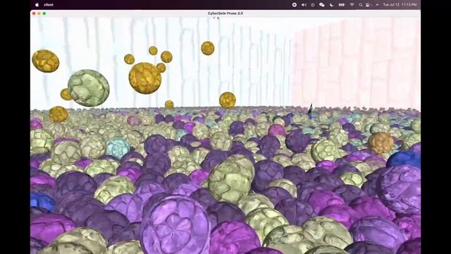 CyberGate - Stress test 1 Million balls (Rust Physics + networking) смотреть онлайн