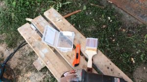 Перекрашиваем железную дверь. Очистка, грунтовка, красим ПФ 115 из краскопульта HVLP Строим гараж