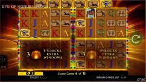 Eye of Horus super free spins power 4 bonus