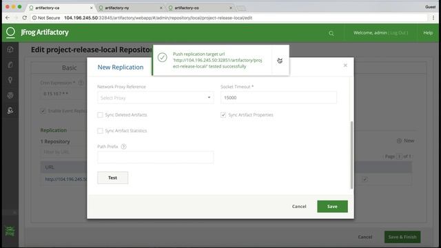 [Screencast] Artifactory 5 Repositories Replication смотреть онлайн