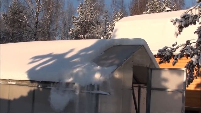 ч.5 самодельная теплица 6*3 зимовка и очистка от снега