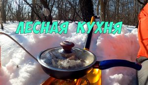 Лесная кухня - поход на лыжах зимой на природу