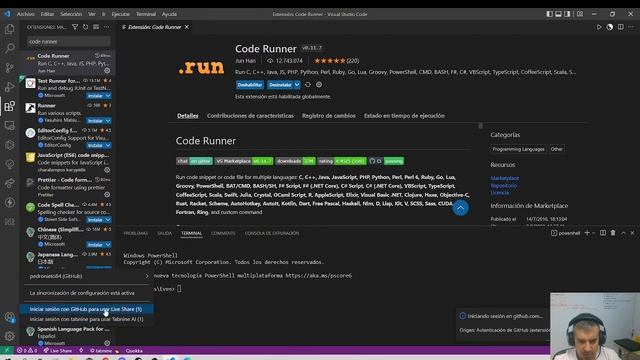 Javascript Course Initial Setup of VIsual Studio Code Git Extensions and GIthub.com account