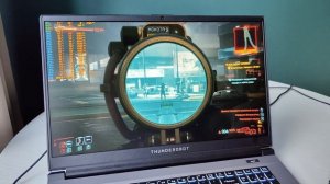 Геймплей Cyberpunk 2077. THUNDEROBOT 911 PLUS G3 PRO