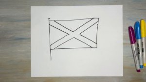 Как нарисовать флаг Шотландии