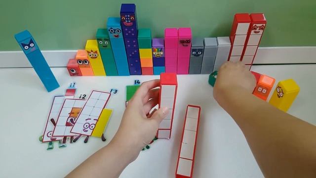 Numberblocks 11 - 20 넘버블럭스 만들기 Let's make Number blocks 11 to 20 from magnet. смотреть онлайн