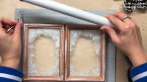 Новогодний декор Зимнее окно из фоторамок и картона/Winter window/Christmas decor from photo frames