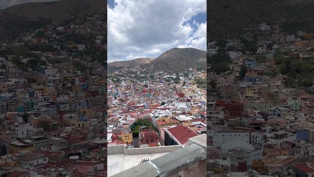 Guanajuato panoramic city view (by Pipila Monument) - Mexico смотреть онлайн