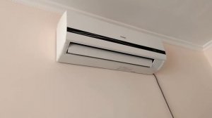 Кондиционер haier , работа  жалюзи.