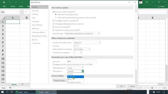 how to enable dark mode in excel смотреть онлайн