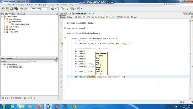 Java the complete Reference Ninth Edition (Chapter 18) Example (3) The LinkedList Class смотреть онлайн