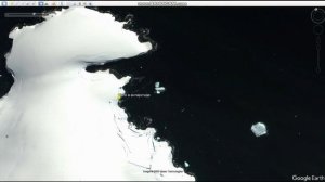НЛО в Антарктиде. Блестящий объект оттаил ото льдах