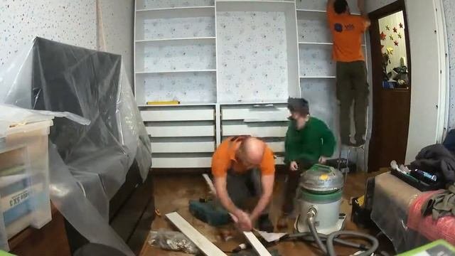 Монтаж распашного шкафа за 1 минуту