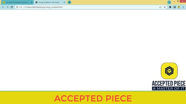 Using Constant in Java Script