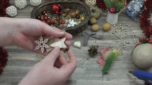 Обзор моих елочных игрушек. Елочный шарик своими руками. DIY елочные игрушки.