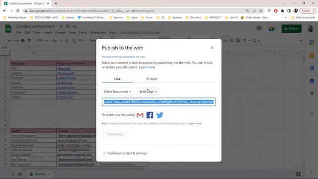 How To Make Google Sheets Public