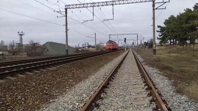 КЖД ВЛ10 1834 следует резервам.Симферополь грузовой-Жд вокзал смотреть онлайн