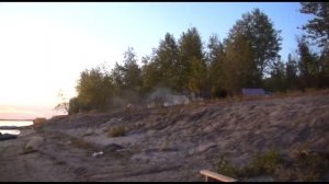 Дикая лагерная жизнь рыбаков на островах дельты Волги в Астраханской области Астраханской