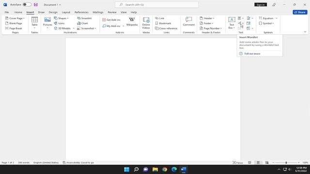 How to Insert WordArt In Microsoft Word [Tutorial] смотреть онлайн