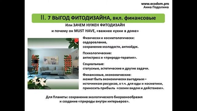 7 ВЫГОД ФИТОДИЗАЙНА