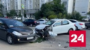 Кадры аварии со сносом остановки в Москве показала прокуратура - Россия 24 