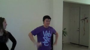 Dancing to The Rockafeller Skank on Just Dance 2