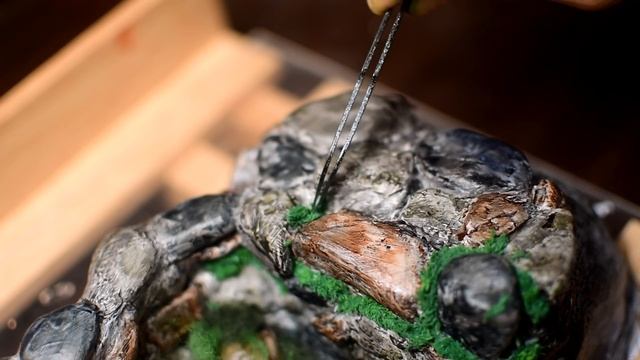 Diorama - frog and tadpole in the well / polymer clay /sculpting смотреть онлайн