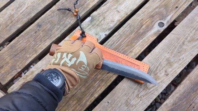 Ніж ручної роботи Якут №102 (сталь K110) смотреть онлайн