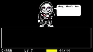 Ни царапины с Dusttale Сансом Геноцид концовка Undertale  Dusttale