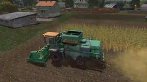 [ РП ] УБОРКА КУКУРУЗЫ НА КОМБАЙНЕ ДОН-1500Б