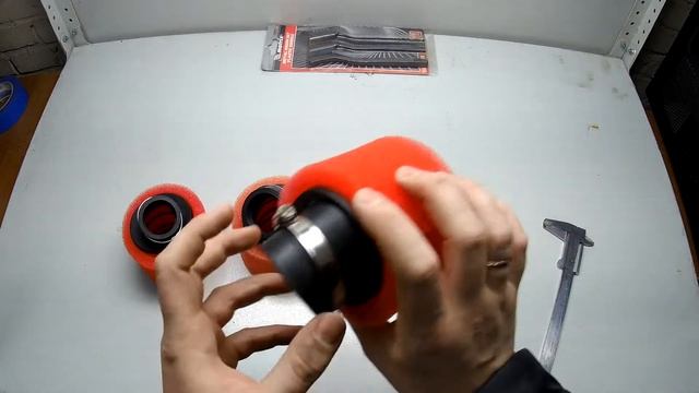 Фильтр воздушный нулевого сопротивления D35/38/42/45 поролон / Air filter zero resistance. Размеры смотреть онлайн